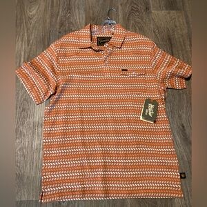 Howler Brothers NWT Western Vintage Ranchero Jacquard Polo Clay Medium Shirt
